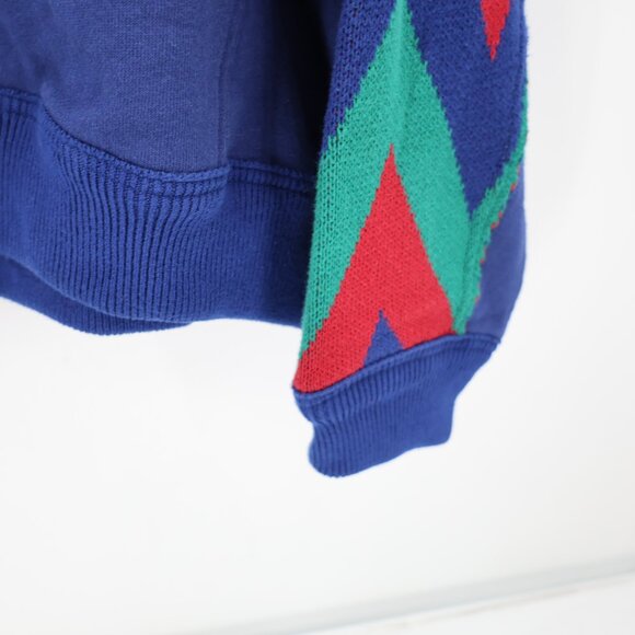 Free People Sweater Women Large Seeing Double Hoodie oversized Cotton geometric - Picture 3 of 11